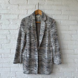 Max Studio one button tweed blazer jacket